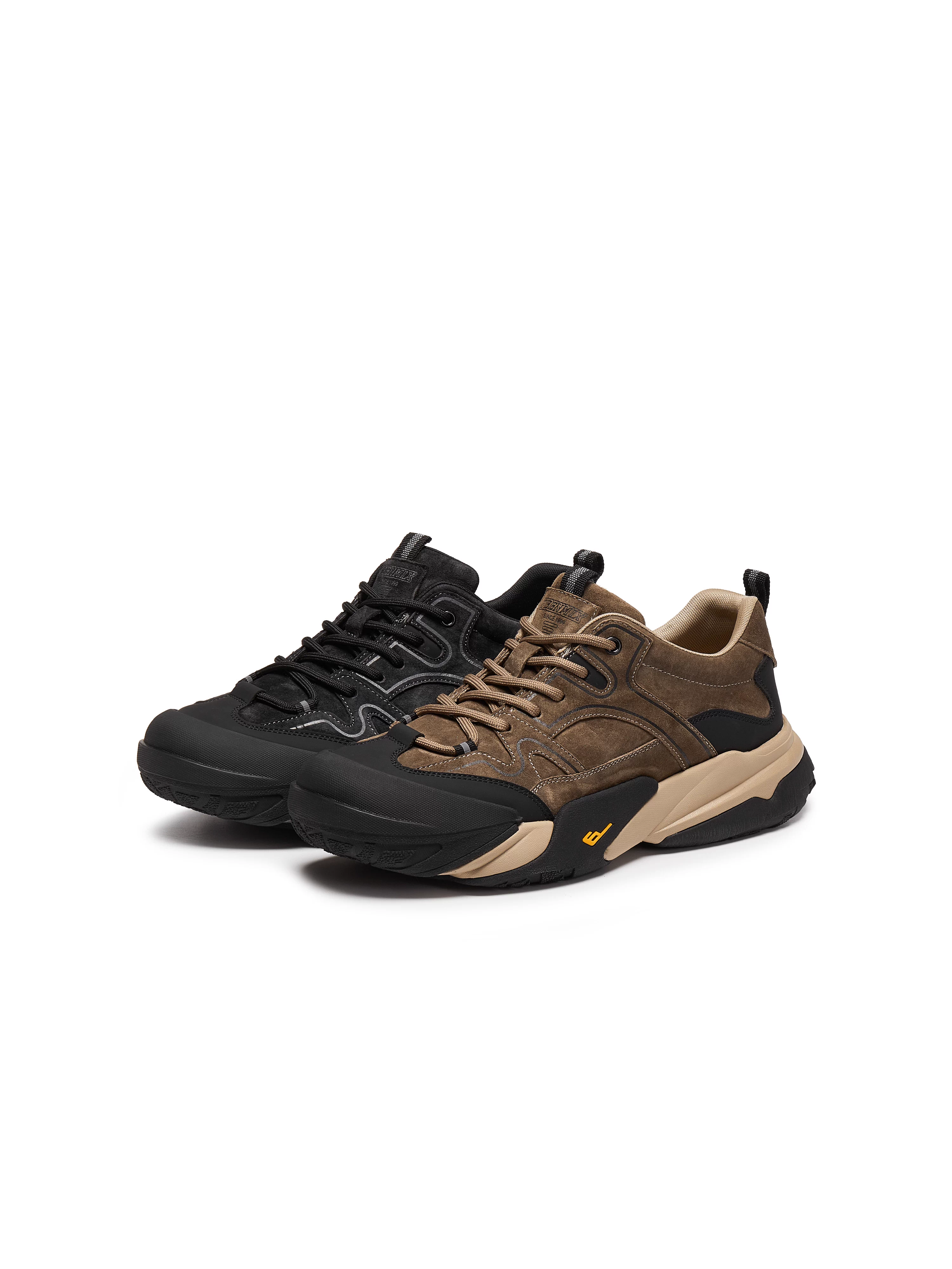 Giày thể thao nam lưới màu trơn thời trang đa năng phong cách retro mùa đông Tianmeiyi 2025 YDX56DM5