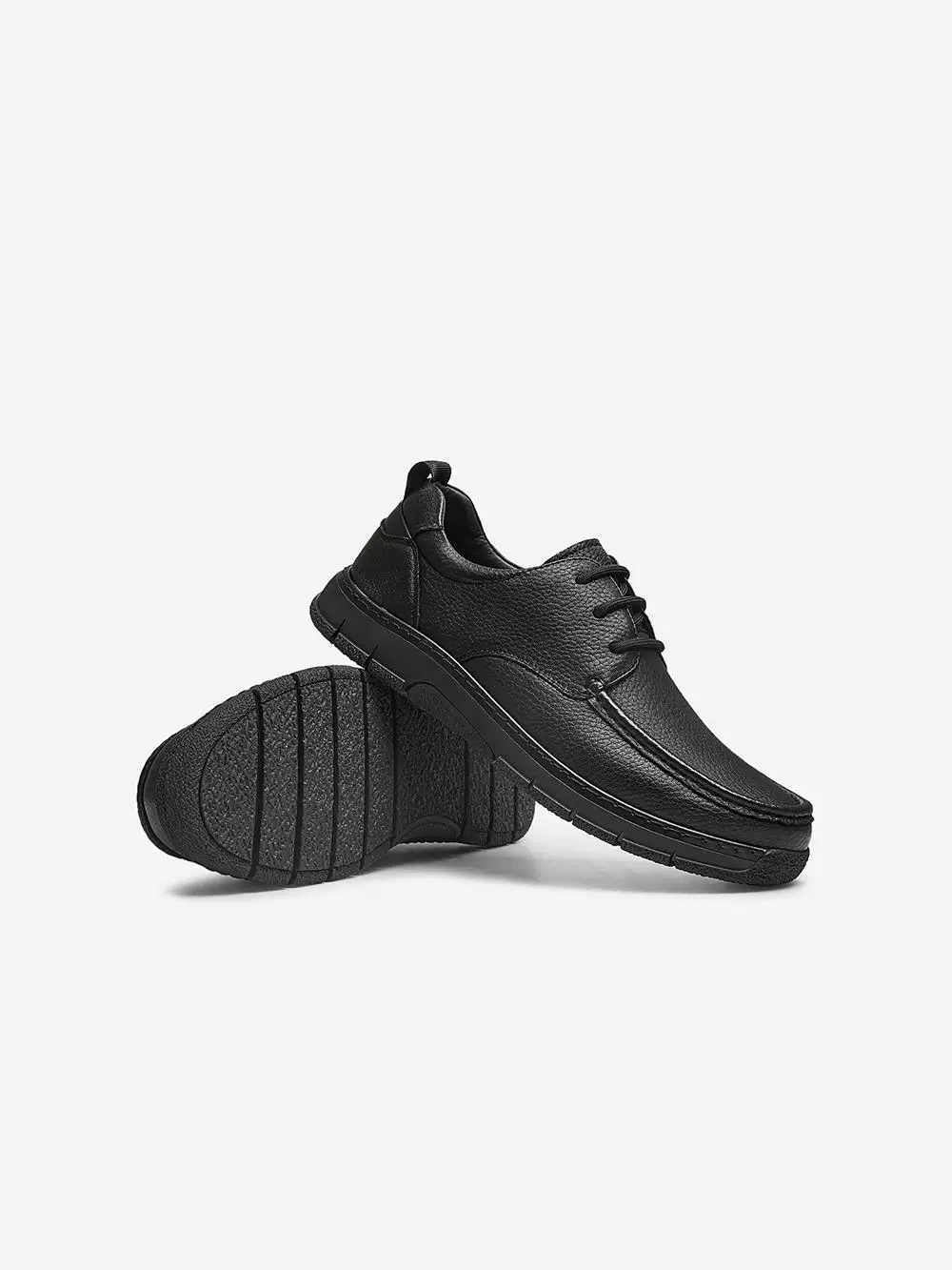 Giày da nam công sở TATA, giày da cừu đế mềm đi làm màu đen, mẫu mới xuân 2025 VLP01AM5