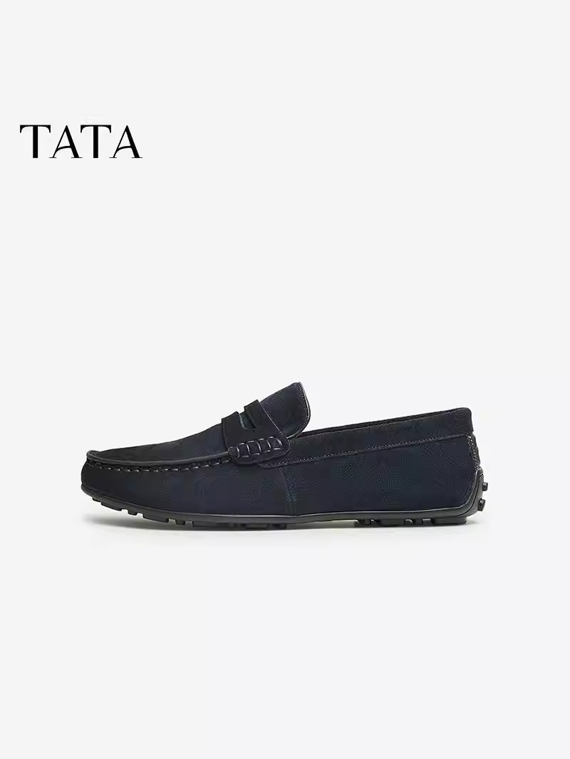 Giày lười nam Tata, giày da công sở thông thường, giày nam mùa hè NES01AM4