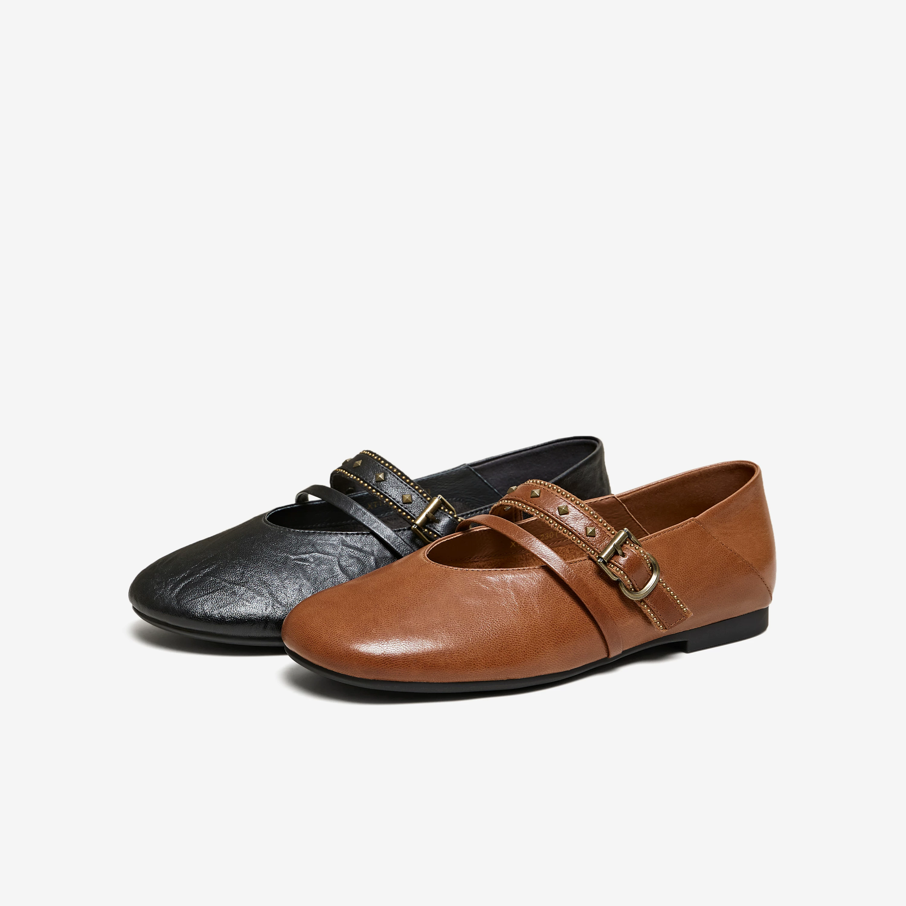 Giày Nữ TATA 2026 Mùa Xuân Da Cừu Giày Nông Giày Cao Gót Thô Thô Thanh Lịch Giày Mary Jane XTT02AQ6