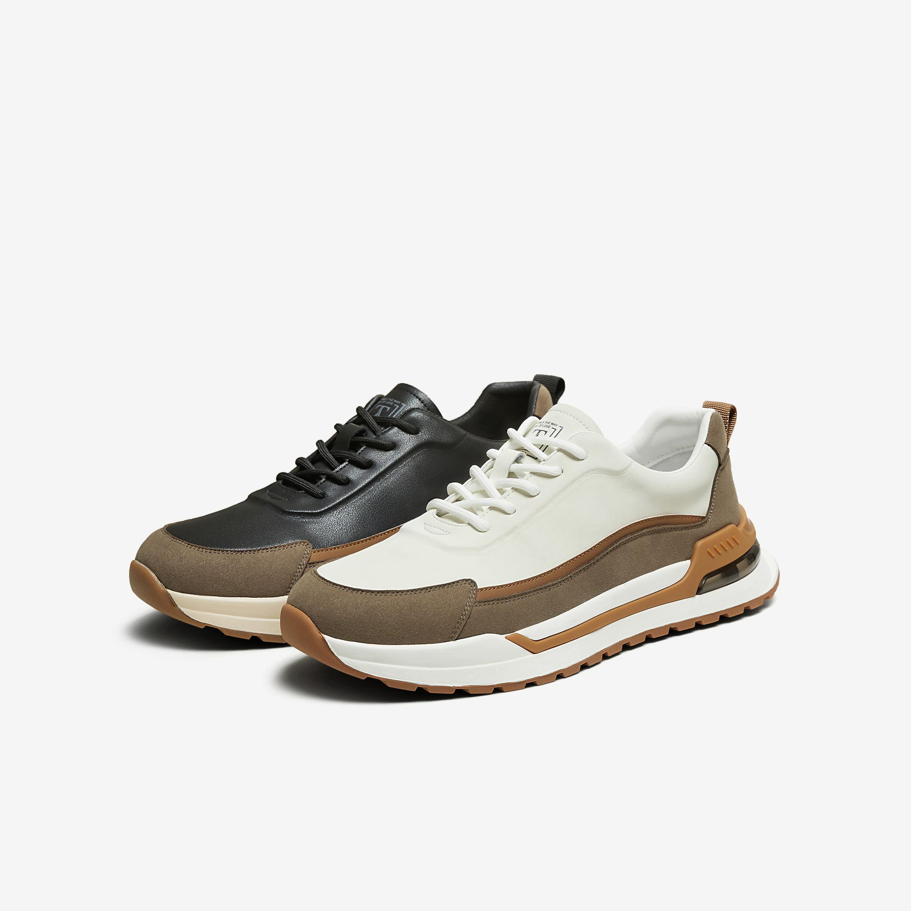 Giày nam TATA 2025 mùa đông mới thoải mái đa năng giày thể thao ngoài trời VNF02BM5