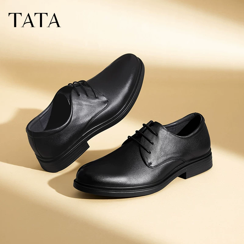 Giày da công sở Tata chính hãng của Anh dành cho nam, giày cưới cổ điển dành cho chú rể, giày derby, mẫu mới VDC01CM4