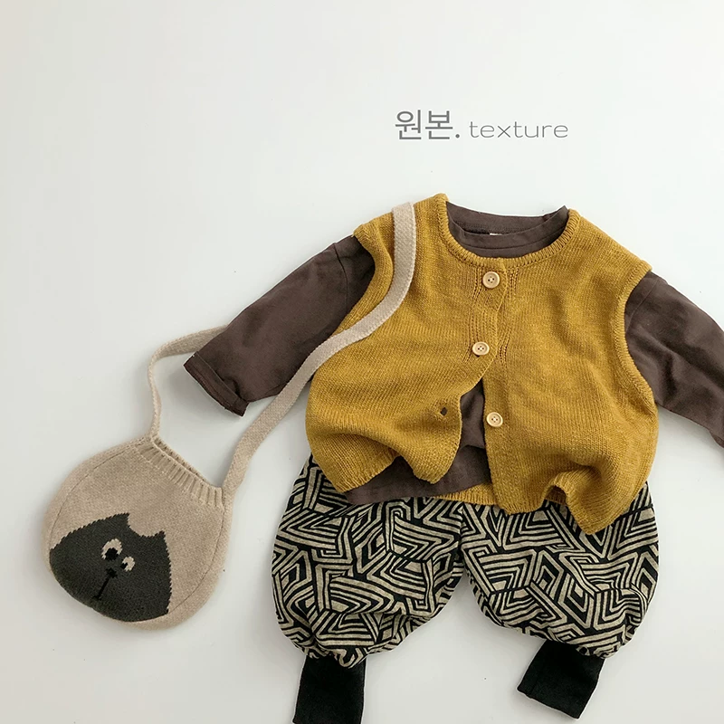 Thiết kế in họa tiết~Mẫu quần jogger harem trẻ em phong cách Hàn Quốc thời thượng, không thể thiếu cho mùa xuân thu, dành cho bé trai và bé gái, rộng rãi và sành điệu.