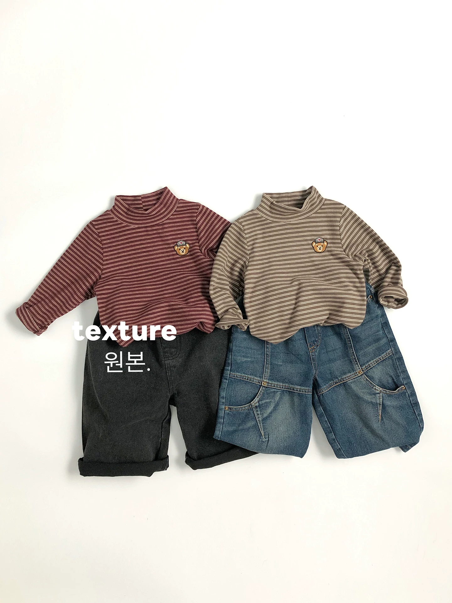 Phong cách tương tự như trên show~ sản phẩm không thể thiếu~ Quần jean trẻ em phong cách Hàn Quốc mùa xuân, thu, đông, quần ống rộng thời trang, phong cách thường ngày cho bé trai và bé gái.