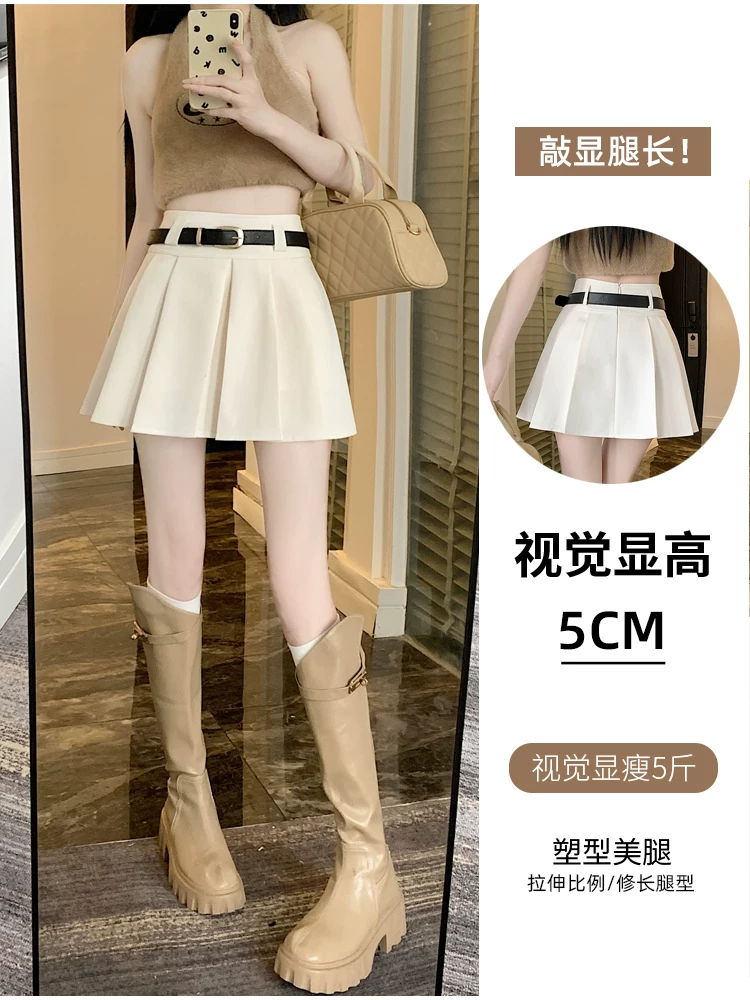Váy vest màu xám cho nữ, váy xếp ly xuân thu, váy jk, váy nửa thân kiểu hot được ưa chuộng năm nay, váy chữ A, váy ngắn hot