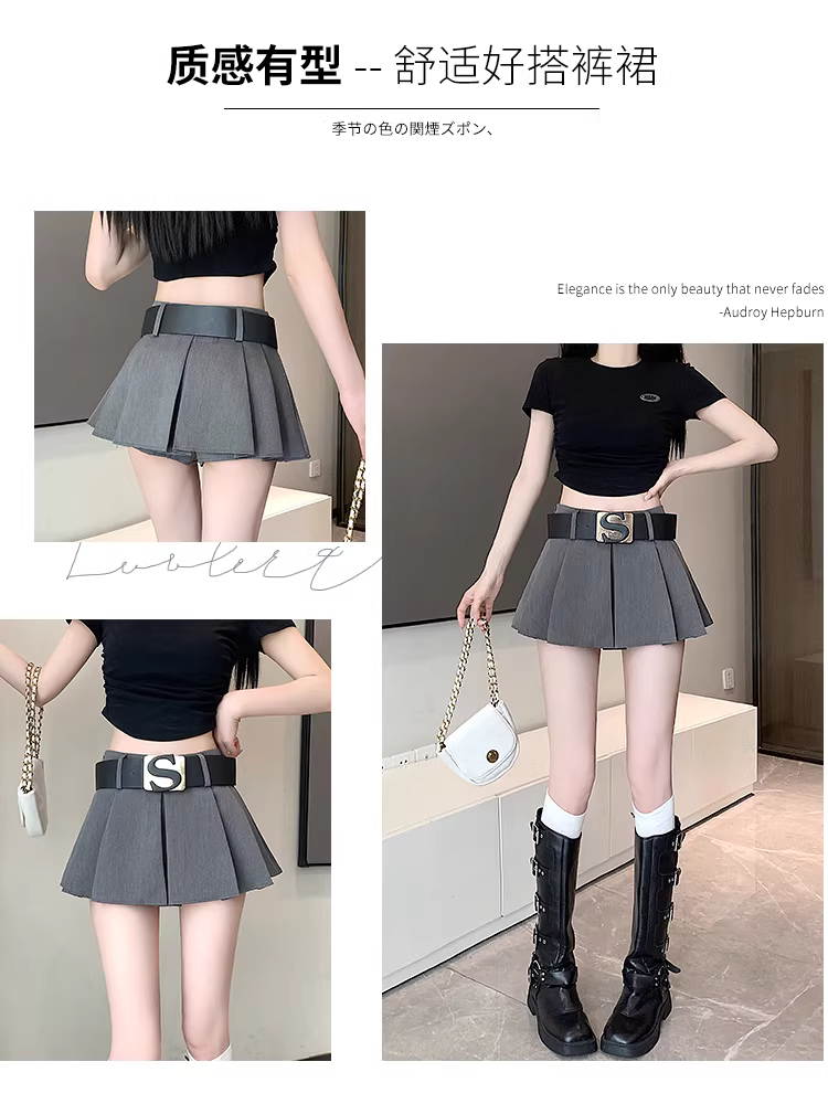 Váy trắng nữ, kiểu mới hè 2025, váy ngắn, váy xếp ly dáng A.