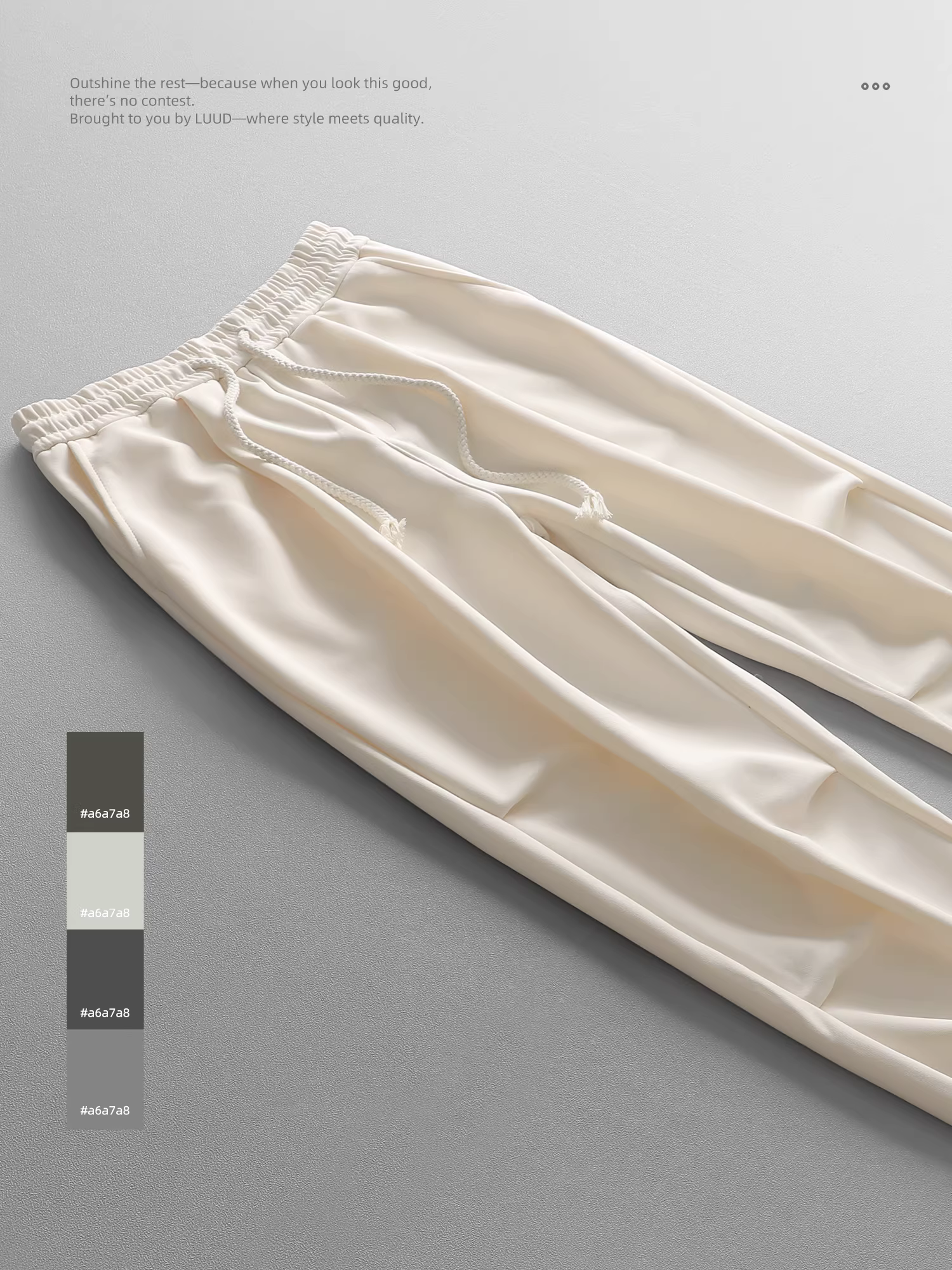 Khuyến mãi đặc biệt: Quần thể thao nam thiết kế xếp ly thời trang đường phố, cạp chun, quần dài thể thao, quần ống rộng có dây rút.