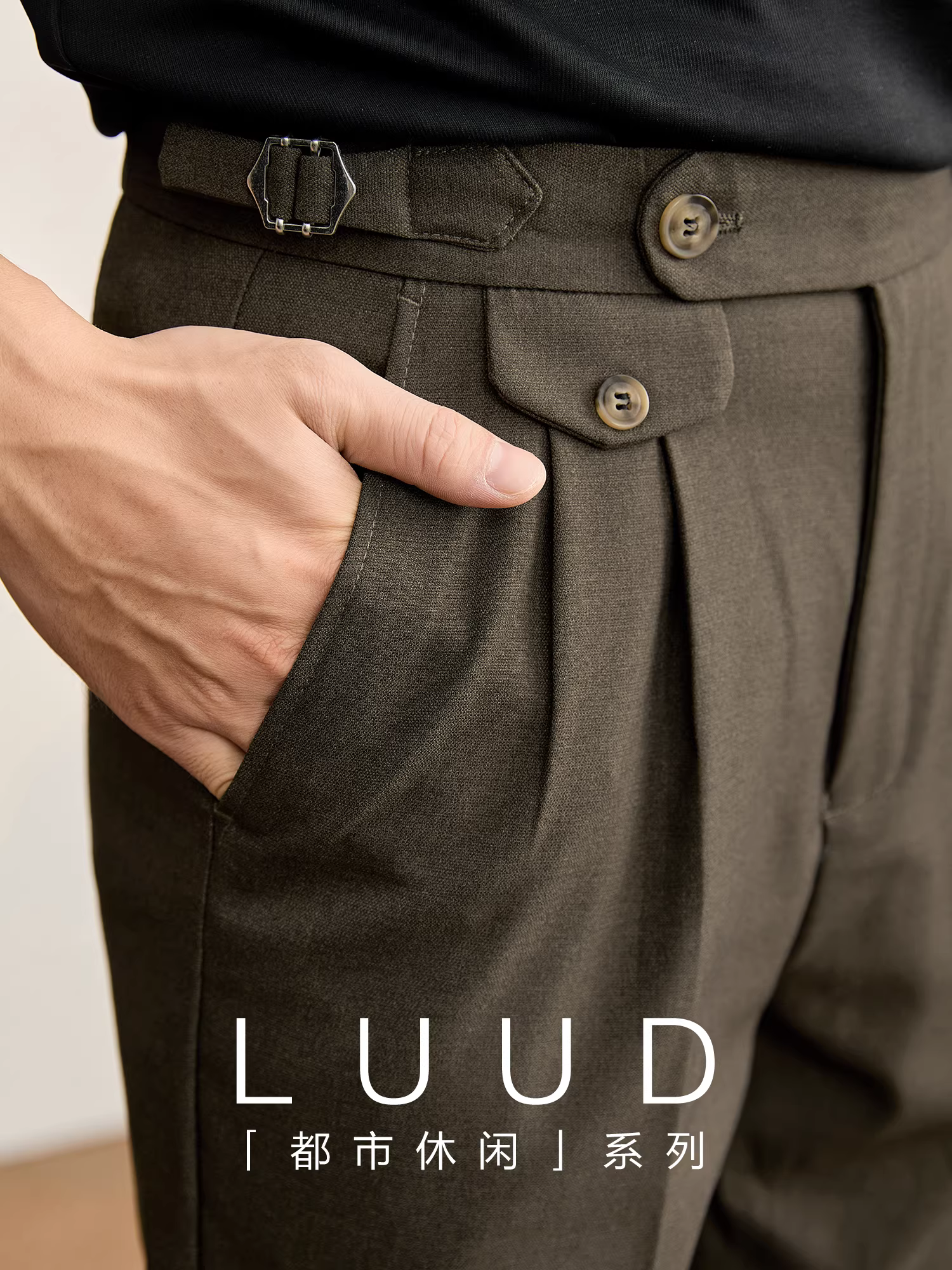 Khuyến mãi đặc biệt: Quần âu nam dáng suông, thiết kế lưng thun co giãn, quần âu thẳng không cần là ủi