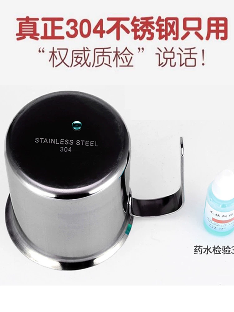 Bình tạo bọt sữa bằng thép không gỉ 304 dày, hai lớp, sử dụng tay, tạo bọt sữa cà phê