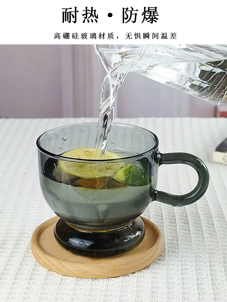 Ly cà phê thủy tinh màu, sáng tạo và tinh tế, cốc cao cấp dành cho nữ, cốc sữa, cốc nước, cốc latte, cốc Americano đá