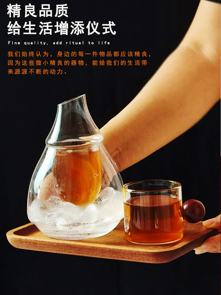 Bình pha cà phê lạnh hai lớp bằng kính, bình chia cà phê đá, bình pha cà phê lạnh, bình pha Americano đá, bình pha cà phê thủ công