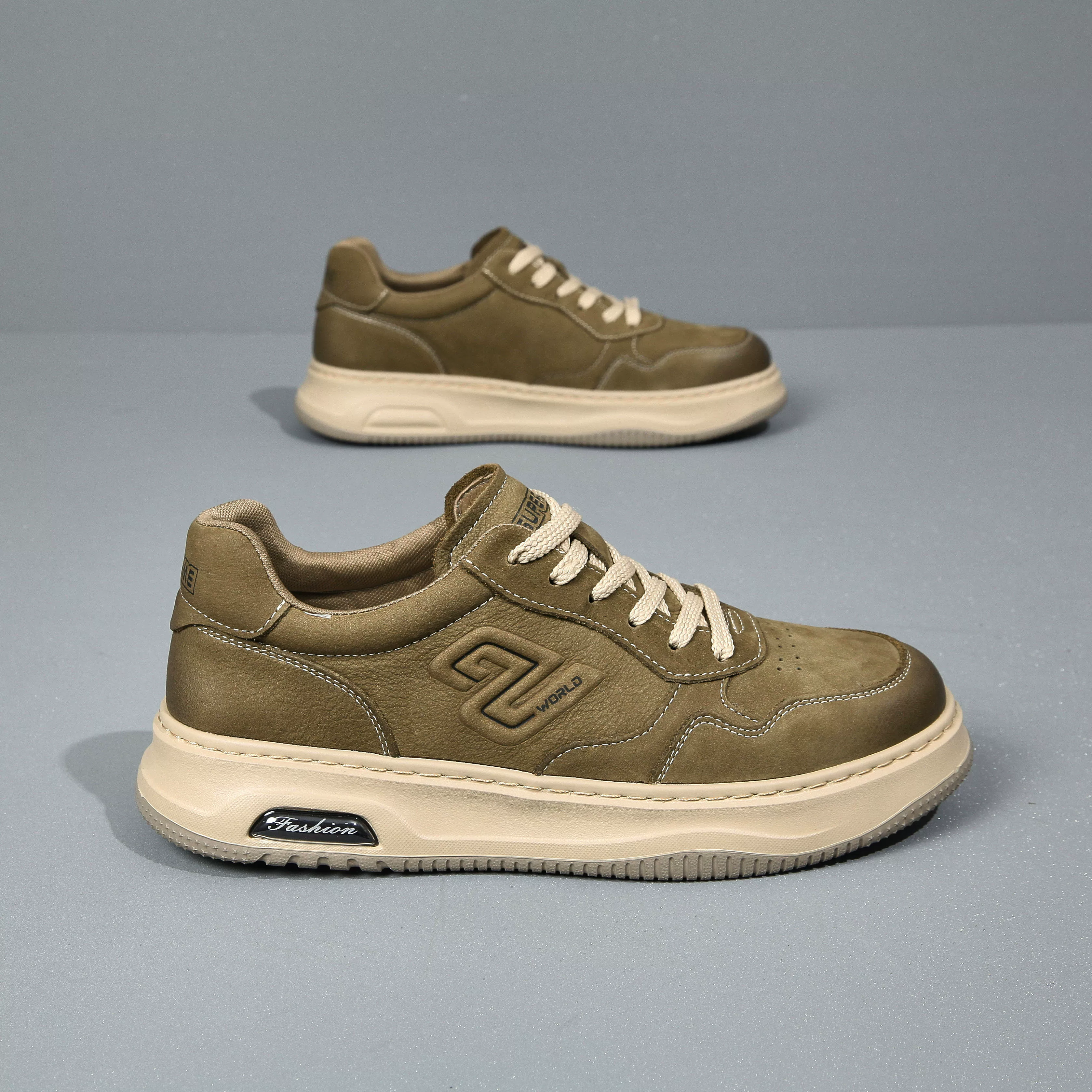 Giày nam 2025 mẫu mới thu đông da thật thoáng khí đa năng giày thể thao nam nhẹ nhàng giày sneaker đế mềm da nam