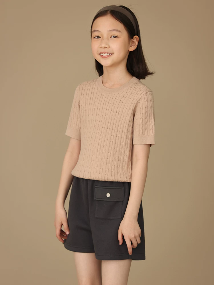 Quần thường ngày mùa hè cho trẻ em, quần dài vừa phải bằng vải cotton mềm mại thân thiện với làn da, quần short thể thao cho bé trai và bé gái.