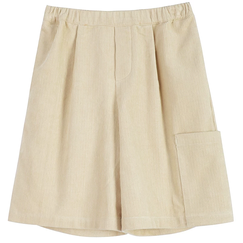 Quần short trẻ em mùa hè đa năng, kiểu dáng thẳng, dài đến đầu gối, dành cho cả bé trai và bé gái