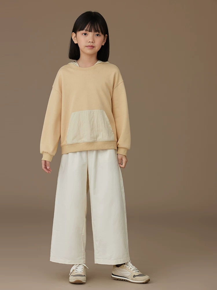 Quần áo trẻ em mùa xuân thu áo khoác mỏng dáng rộng thường ngày cho bé trai và bé gái áo hoodie giả hai mảnh có mũ trùm đầu sành điệu
