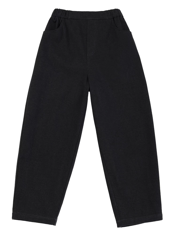 Quần áo trẻ em mùa thu đông cotton lông cừu quần âu trẻ em ấm dày quần jean lưng cao bé trai bé gái
