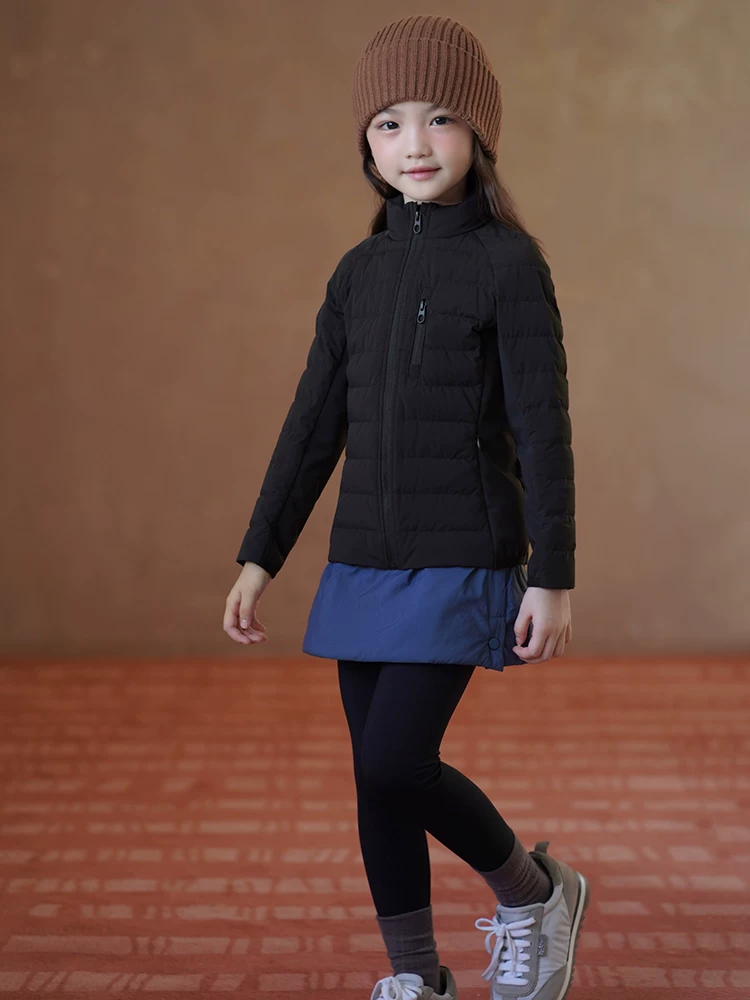 Quần áo trẻ em Hazi Áo khoác mùa đông Áo khoác nhẹ Slim Fit Áo khoác lông ngỗng dành cho bé trai và bé gái Áo khoác lông vũ bên trong