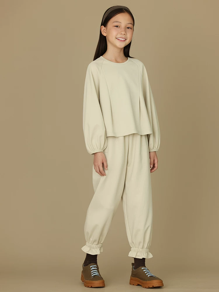 Bộ quần áo trẻ em mùa xuân thu, áo khoác bé gái, quần thường, quần jogger, áo thun thể thao trẻ em xếp ly, bộ đồ thể thao trẻ em