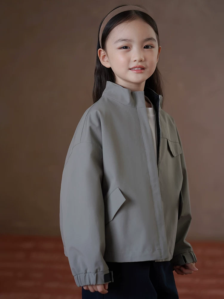 Quần áo trẻ em mùa xuân thu áo khoác trẻ em thường ngày đa năng áo bé trai bé gái ngoài trời áo gió ba lớp chống thấm cảm giác cao cấp