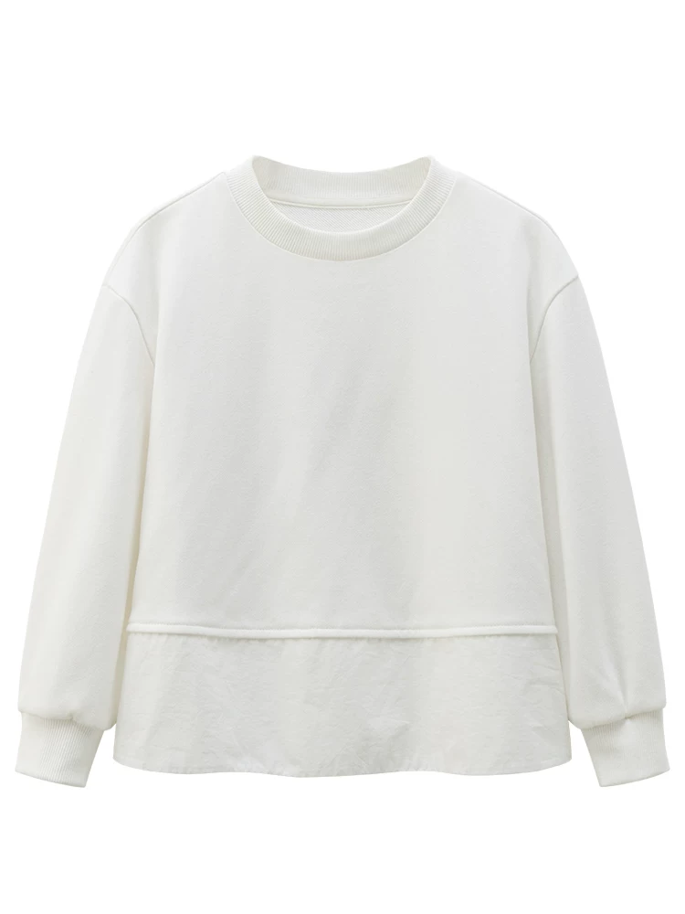 Quần áo trẻ em mùa thu đông áo thun trắng dài tay cotton thân thiện với làn da thoải mái dày dặn ấm áp cho bé trai và bé gái