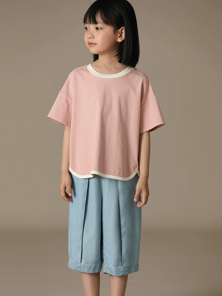 Quần thường ngày mùa hè cho trẻ em, quần denim capri mỏng và mát mẻ, đa năng cho cả bé trai và bé gái dành cho trẻ lớn hơn.