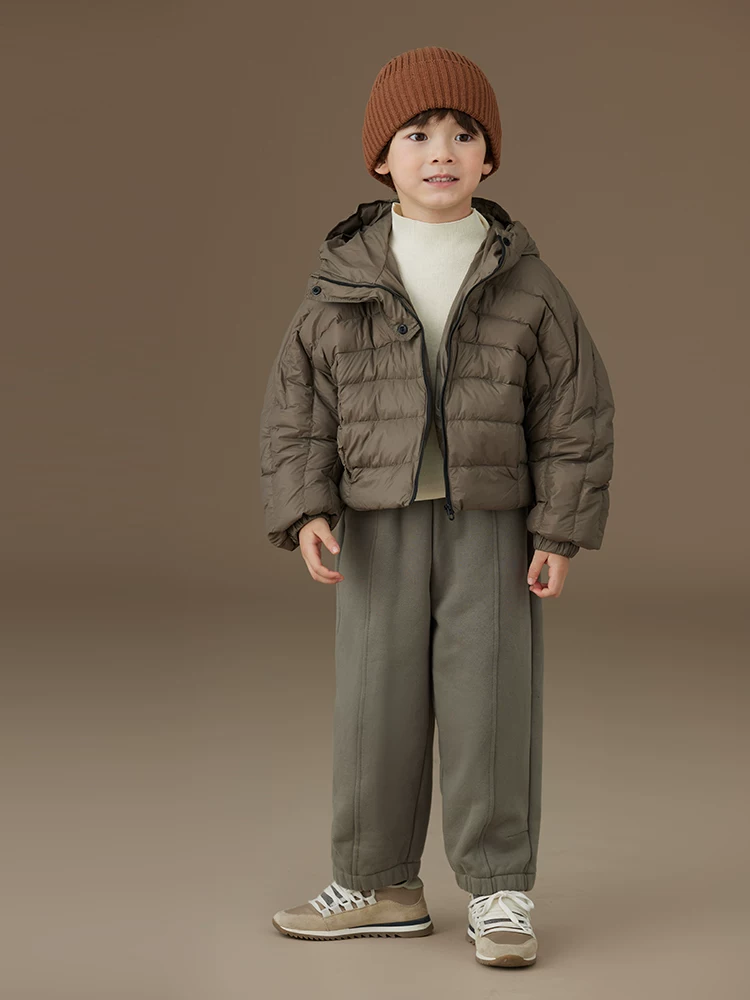 Quần ống đứng dày dặn ấm áp mùa đông cho bé trai và bé gái, quần jogger cotton thân thiện với làn da