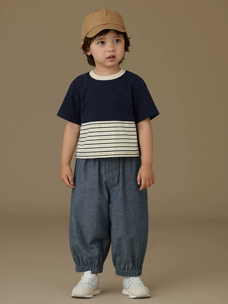 Quần trẻ em thường ngày mùa hè mỏng cotton thân thiện với da quần dài dáng rộng chống muỗi quần bé trai bé gái quần jogger