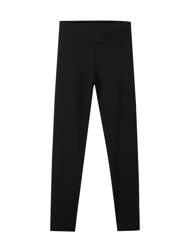 Quần áo trẻ em mùa xuân thu quần thể thao trẻ em phong cách cha mẹ và con cái quần legging mỏng màu đen quần yoga cho bé gái dành cho trẻ lớn hơn