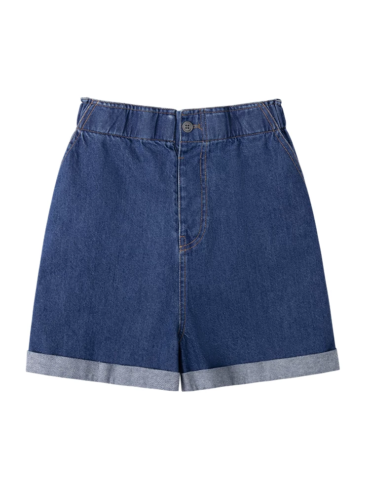 Quần short denim thông thường dành cho trẻ em Quần short dáng rộng đa năng dành cho bé gái dành cho trẻ lớn hơn mùa hè hợp thời trang sành điệu