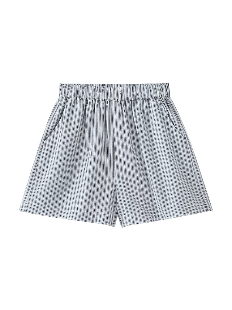 Quần áo mùa hè cho trẻ em Quần sọc kiểu Nhật Quần short cotton thân thiện với da Quần short bé gái thường ngày kiểu dáng mỏng mùa hè