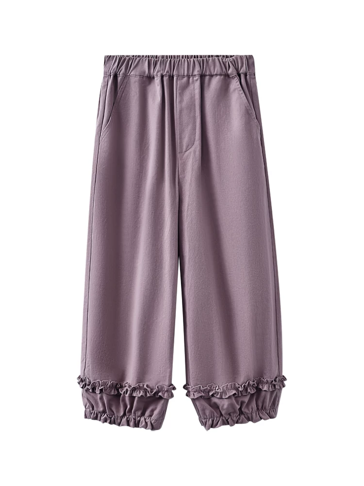 Quần áo trẻ em phong cách Hàn Quốc quần cà rốt xếp ly quần dài thường ngày cho bé gái quần jogger trẻ em màu hồng ngọt ngào 25 kiểu mới