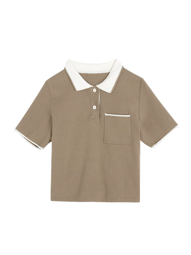 Quần áo trẻ em dệt kim mùa hè Áo thun cotton Polo Áo thun thông thường cho bé trai và bé gái Áo ngắn tay mang lại cảm giác cao cấp