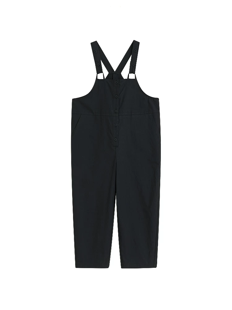 Quần áo trẻ em mùa xuân hè quần cotton thông thường quần yếm trẻ em dáng rộng quần dài bé trai và bé gái phong cách cha mẹ và con cái
