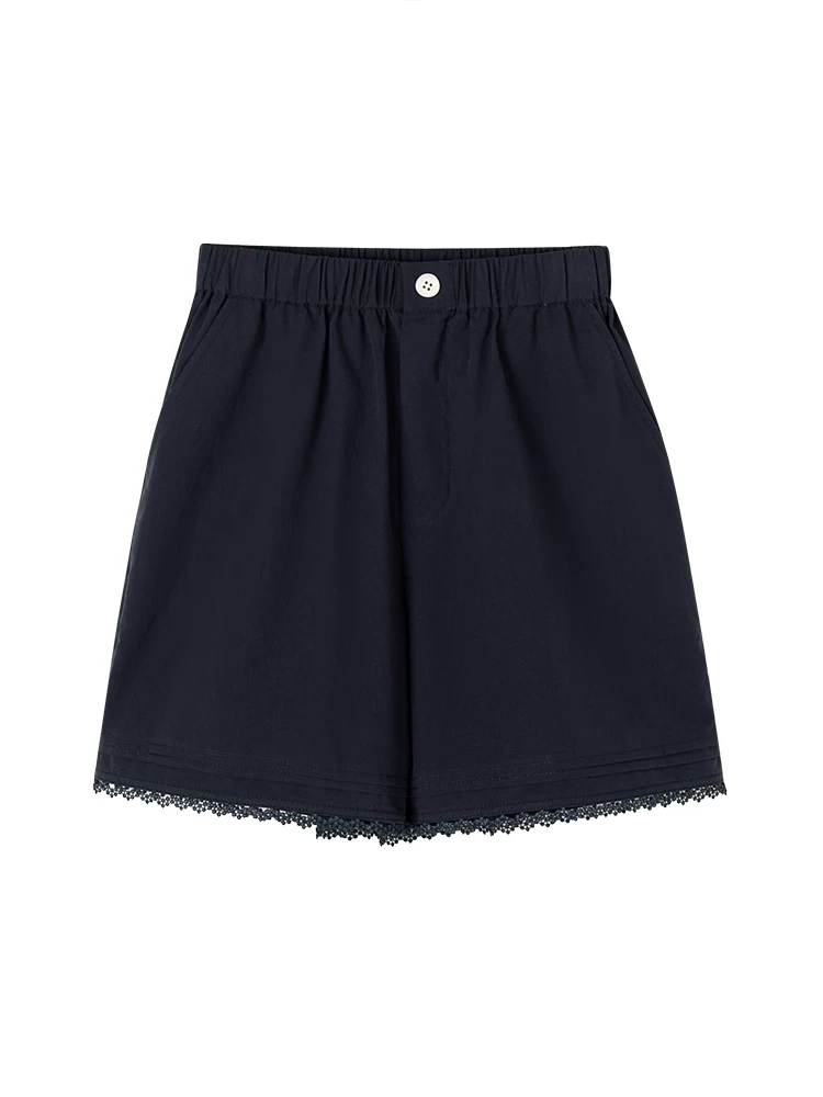 Quần short denim trẻ em cho bé gái, kiểu dáng mới mùa hè, quần ống rộng, đa năng, quần dài vừa thân thiện với làn da, mỏng.