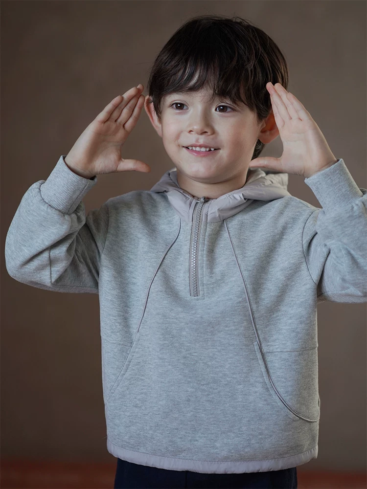 Quần áo trẻ em bộ sưu tập mùa thu 25 mẫu áo kiểu Hàn Quốc mới, áo hoodie trẻ em trai và gái, áo khoác cho trẻ lớn hơn