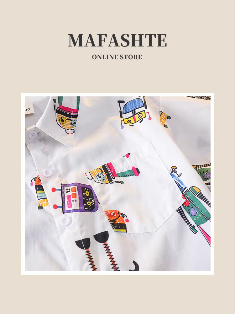 Bộ quần áo hè kiểu Hàn Quốc 2025 cho bé trai, áo thun ngắn tay in hình mới năm 2025, mát mẻ, thời trang, đa năng