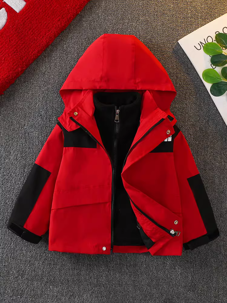 Áo khoác mùa xuân bé trai 2025 áo gió trẻ em mới áo khoác mùa xuân bé trai quần áo bảo hộ lao động phong cách thời trang