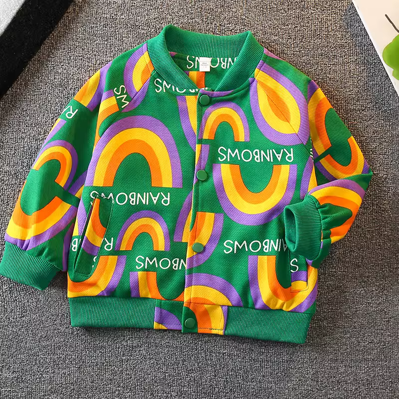 Áo khoác bé trai 2025 kiểu dáng thời thượng mới, quần áo mùa xuân thu cho bé, phong cách Hàn Quốc, áo khoác trẻ em mùa xuân mát mẻ và lịch lãm