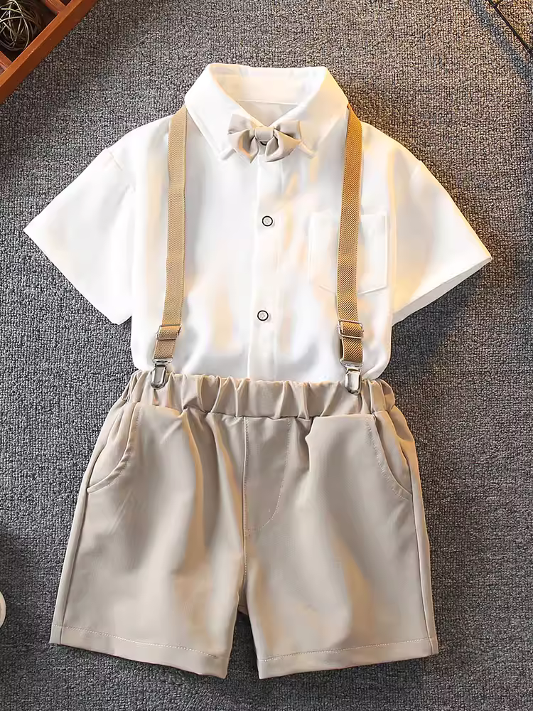 Bộ vest trang trọng cho bé trai mùa hè, trang phục trẻ em, bộ vest dự tiệc cưới, bé trai dễ thương, bộ vest biểu diễn đàn piano