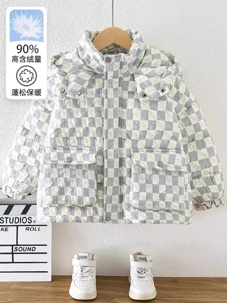 Áo khoác lông vũ cho bé trai mùa đông 25 áo khoác dày mới mặc mùa đông ấm áp cho trẻ mới biết đi 90% lông vịt