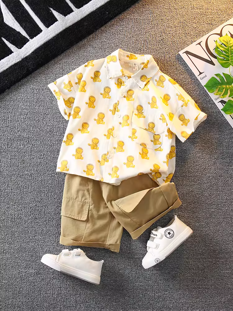 Trang phục mùa hè cho bé trai 2025, kiểu đường phố thời thượng, cá tính và đẹp trai, quần áo mùa hè mỏng nhẹ cho bé trai và trẻ mới biết đi, đang được ưa chuộng trên mạng.