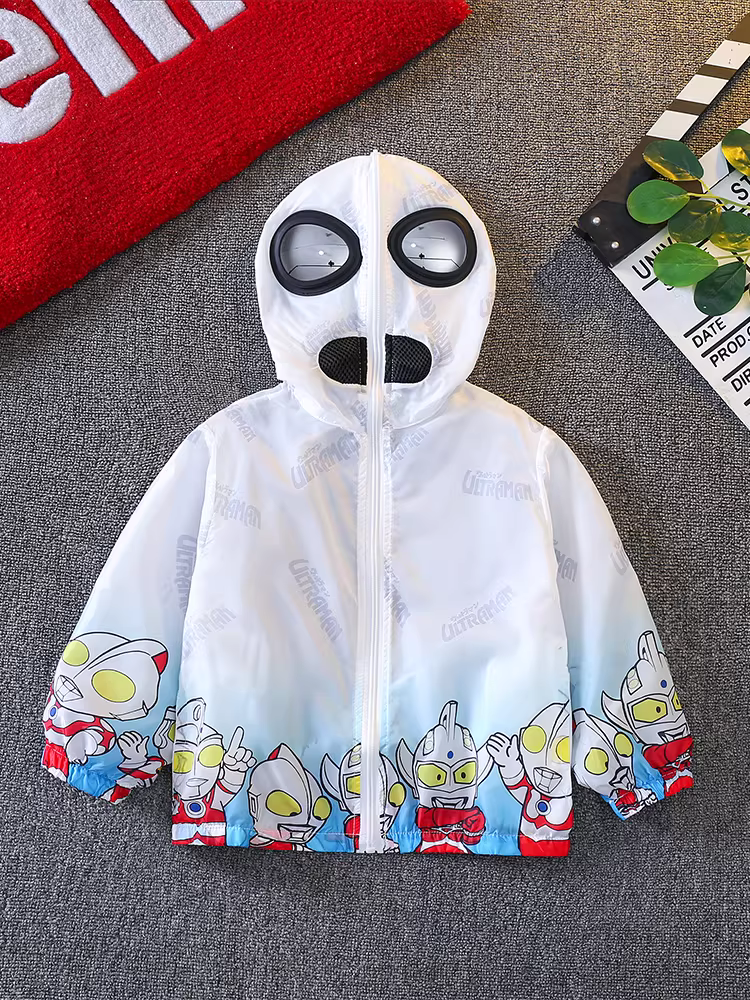 Quần áo Ultraman cho bé trai, quần áo chống nắng mùa hè, 25 bộ quần áo mùa hè kiểu dáng mới cho bé, quần áo chống nắng mát mẻ và hợp thời trang cho trẻ em.