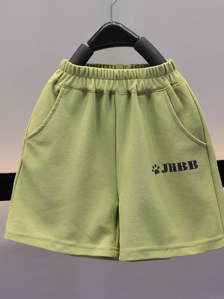 Bộ vest không tay mùa hè cho bé trai năm 2025, kiểu dáng thời trang, trang phục mùa hè trẻ em mỏng nhẹ, phong cách đường phố