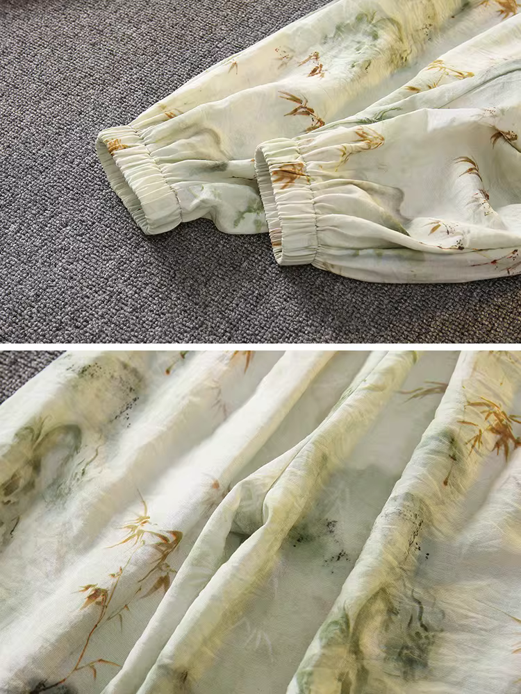 Quần chống muỗi cho bé gái, quần dài mỏng mùa hè, quần đèn lồng trẻ em, quần thường ngày phong cách Trung Hoa cho trẻ nhỏ, quần bé trai.