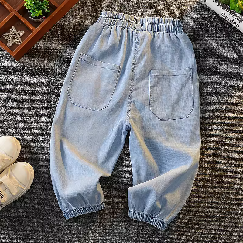 Quần hè bé trai bé gái 2025 kiểu mới thời trang chống muỗi quần trẻ em mùa hè quần dài mỏng bé trai bé gái mặc thường ngày