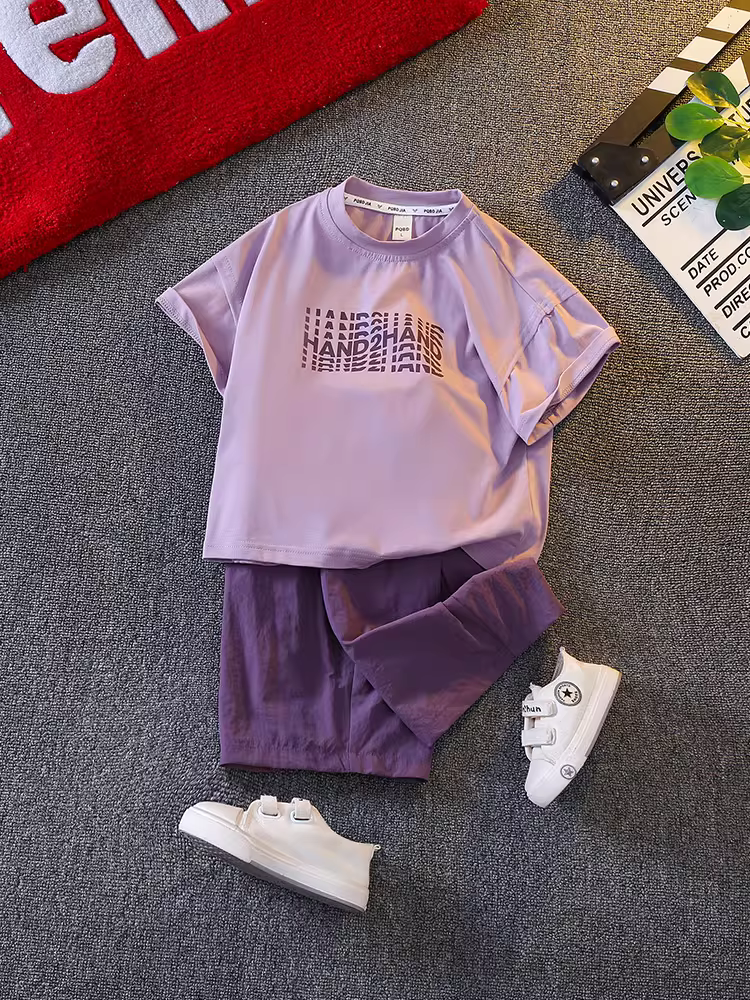 Bộ trang phục hè cho bé trai 2025 kiểu mới, quần áo hè mỏng cho bé trai, quần áo trẻ em thời trang hè, bộ hai mảnh