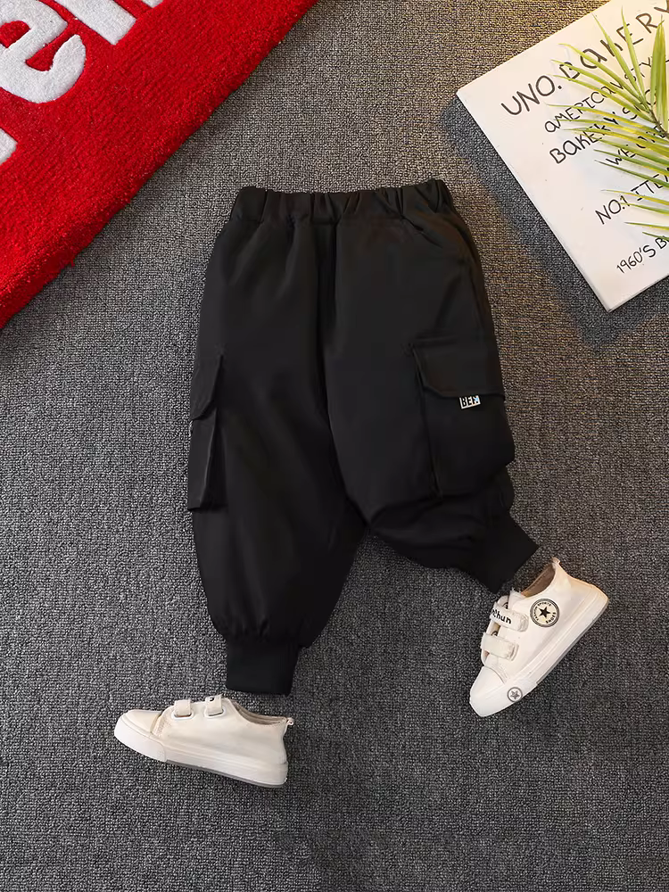 Quần dày dặn cho trẻ em năm 2025, quần cargo ấm áp, quần mùa đông cho bé trai, quần lót lông cừu chống thấm nước cho bé trai mặc ngoài trời