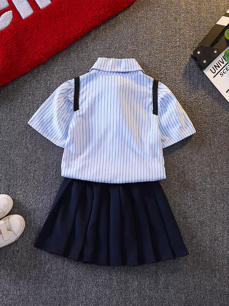 Trang phục biểu diễn ngày 1 tháng 6 của trường mẫu giáo thỏ cảnh sát sân khấu nhóm cổ vũ lễ tốt nghiệp đồng phục lớp hợp xướng váy trẻ em