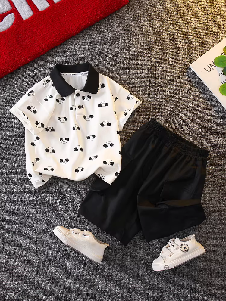 Quần áo trẻ em bé trai mùa hè 2025 kiểu dáng mới thời trang và cá tính bộ đồ đẹp trai trẻ em mùa hè hợp xu hướng