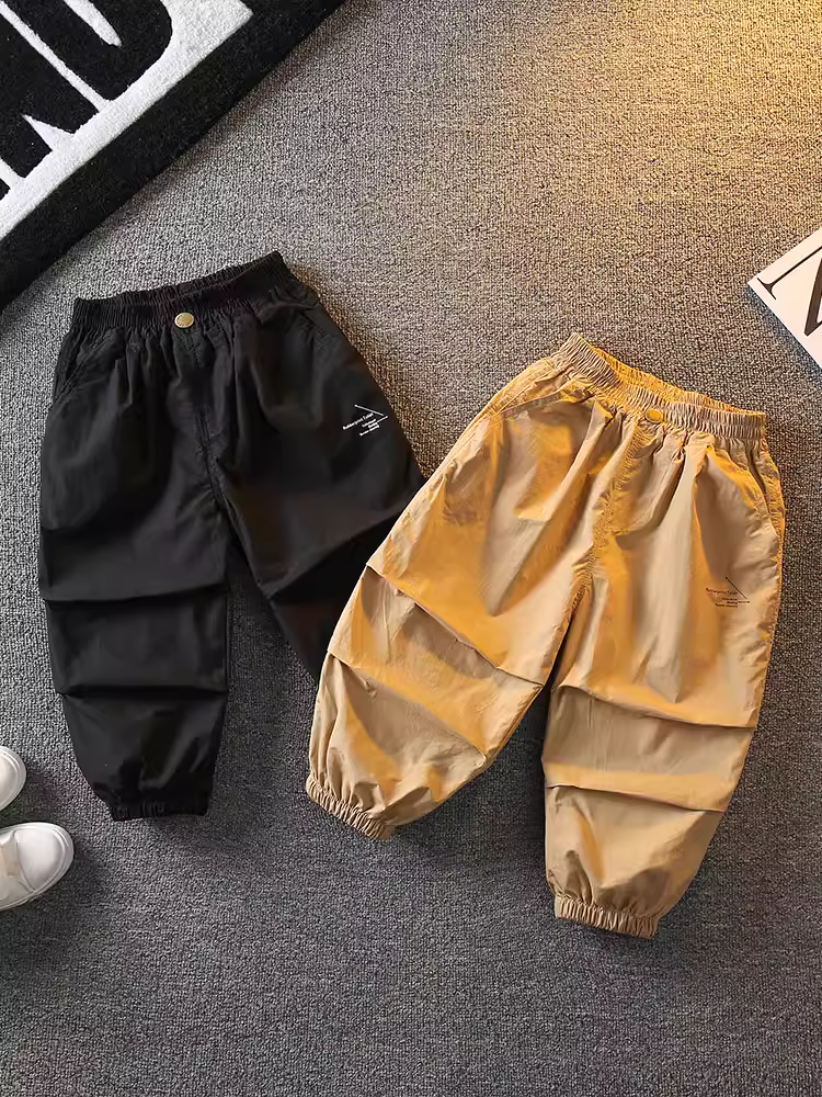 Quần chống muỗi mùa hè cho bé trai 2025, quần đèn lồng mùa hè trẻ em mới, quần dài mỏng, kiểu dáng thời trang cho bé trai